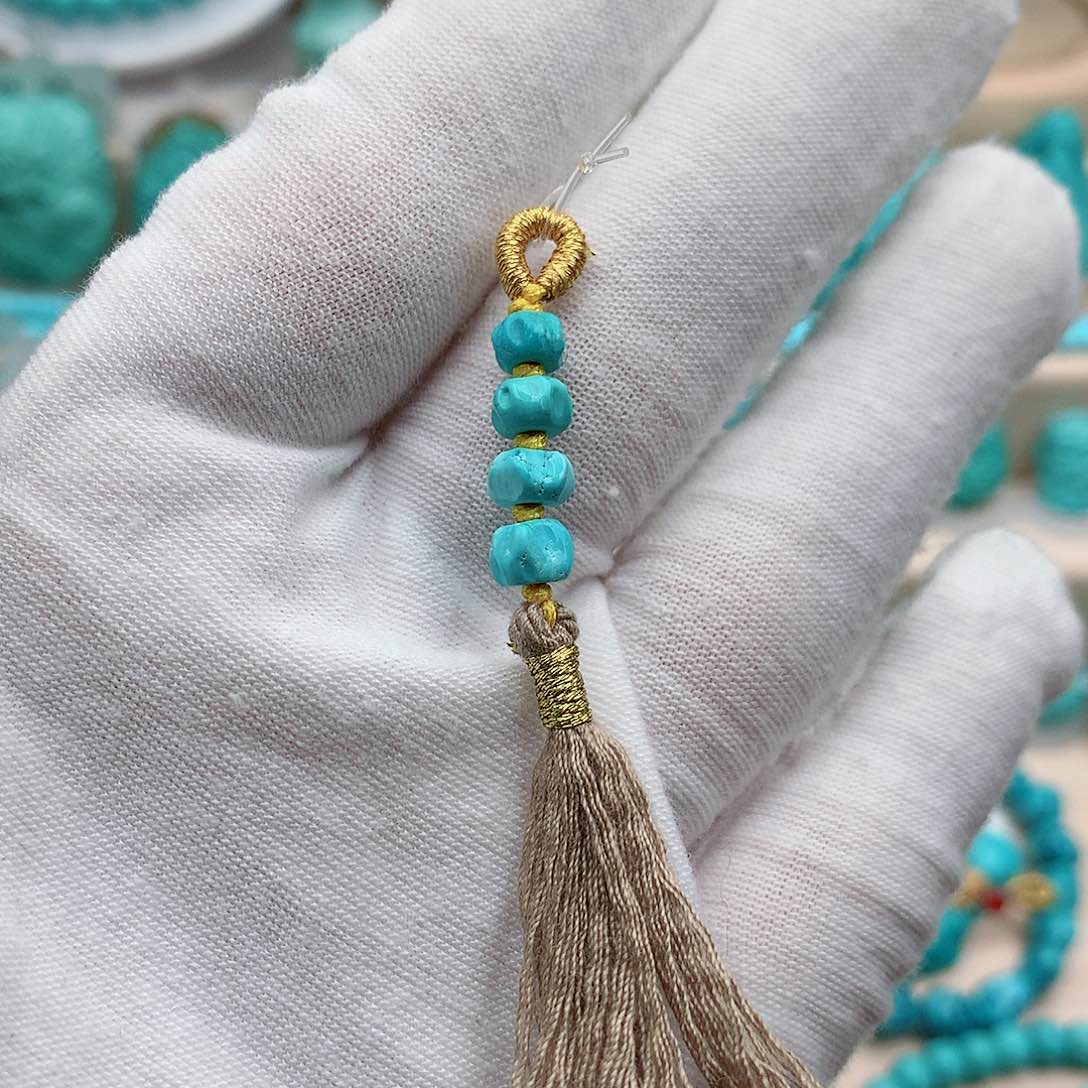 绿松石珠宝奇石未镶嵌6mm