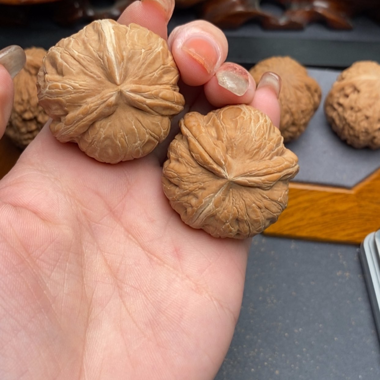 【闪购商品】文玩核桃把件元宝38