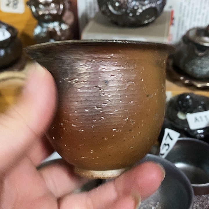 紫砂茶杯柴烧纯手工070