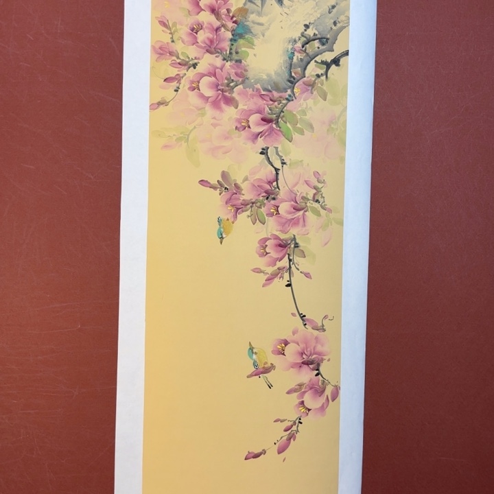 国画听兰老师花鸟
