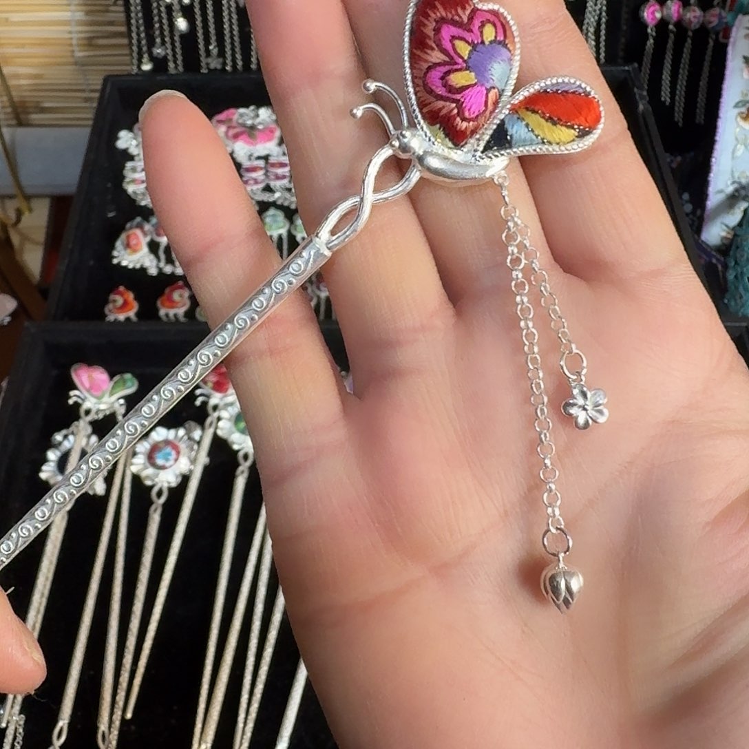 织绣民族风刺绣发簪