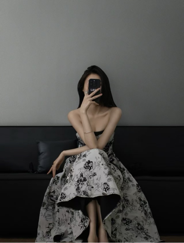 【布灵】飞图片款 部分微瑕 NO退NO换 时尚气质长连衣裙 直播间选款