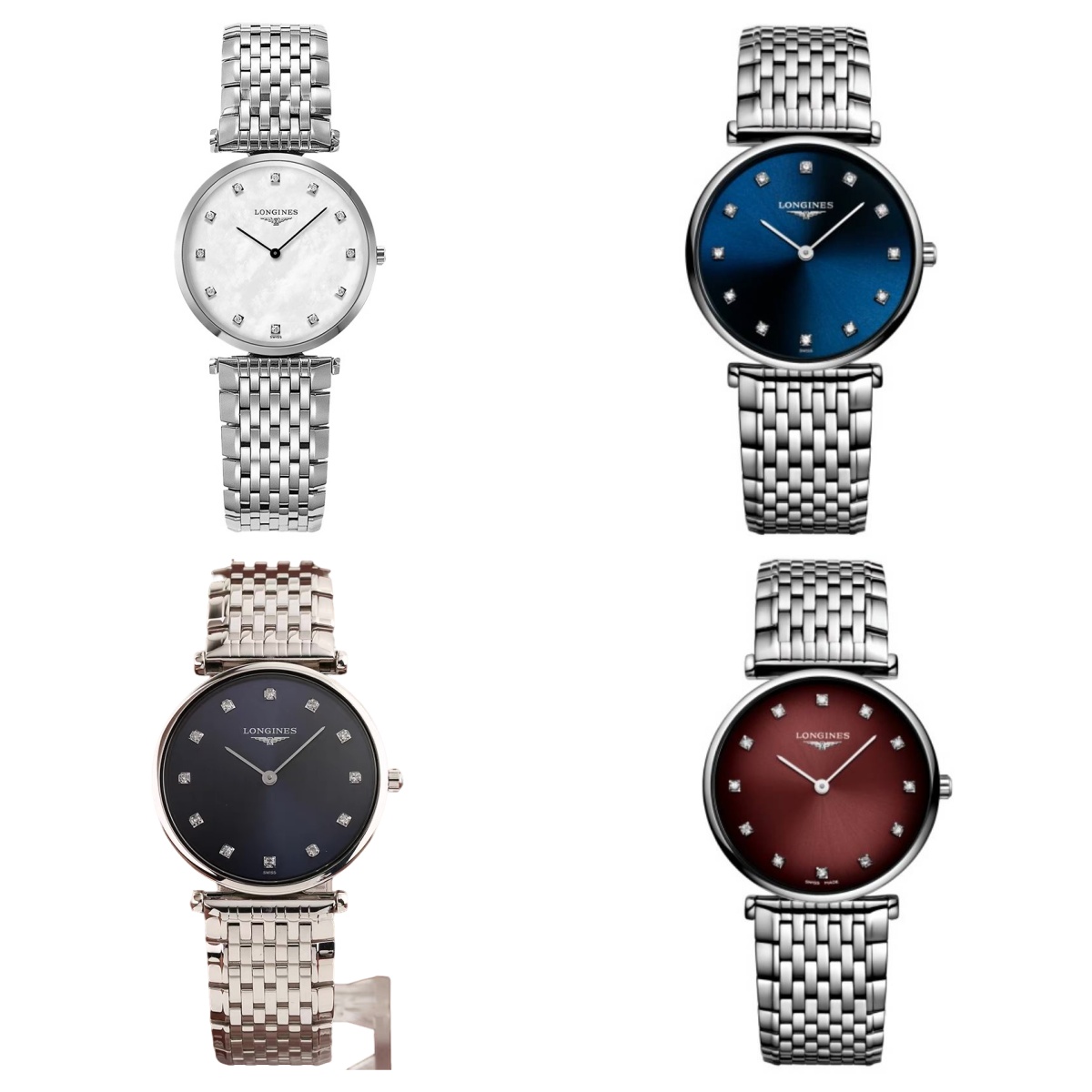 99新 Longines/浪琴 嘉岚512/石英/贝母钻刻/表径29mm/女士腕表