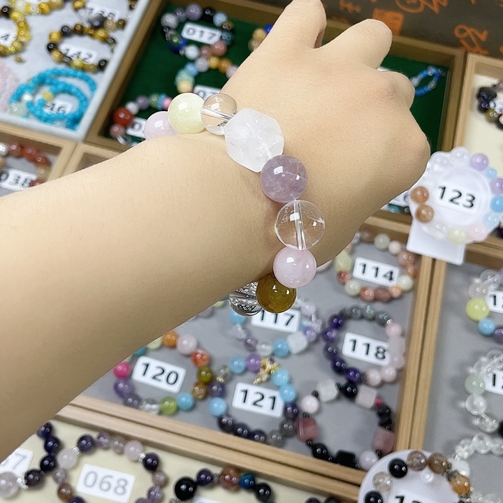 水晶手链银S925镶嵌