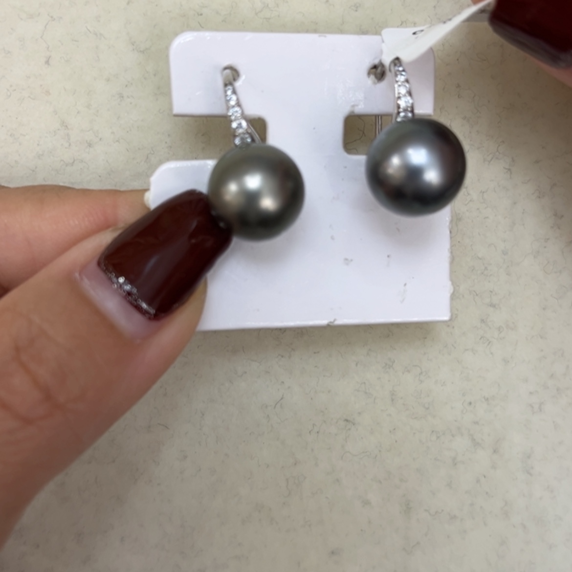 【闪购商品】海水珍珠耳饰银S925镶嵌11.7mm