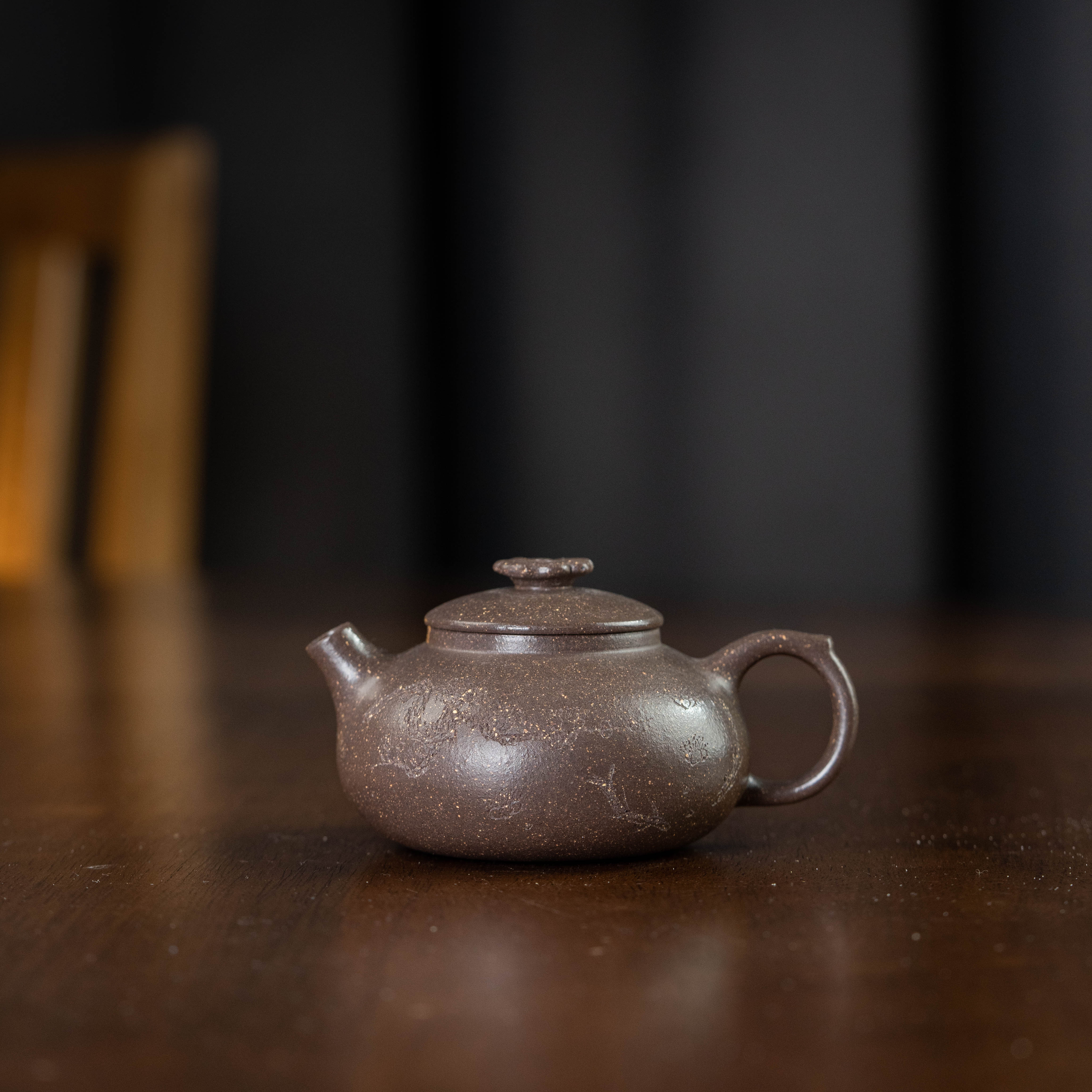 珽珽茶器 自在 紫段共生150cc家用紫砂壶tt1