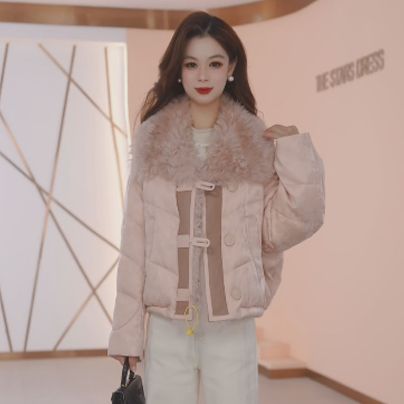 【羽绒服】冬季白鸭绒羽绒服百搭新款时尚气质休闲保暖外套女冬款