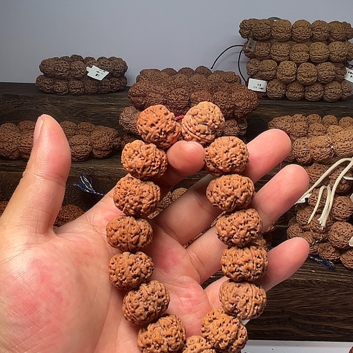 金刚菩提手串梁黄皮纽扣21