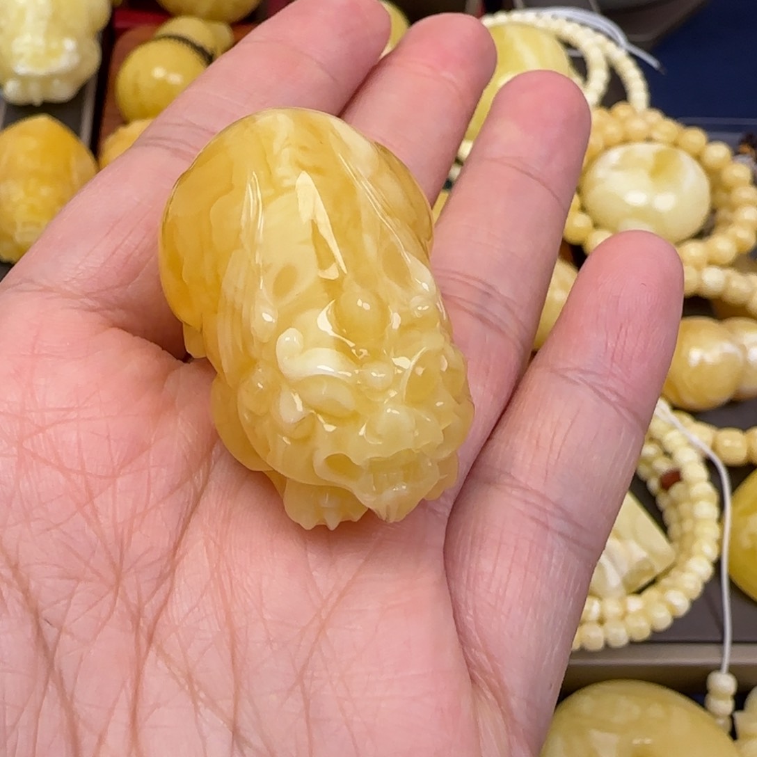 蜜蜡颈饰未镶嵌天然蜜蜡