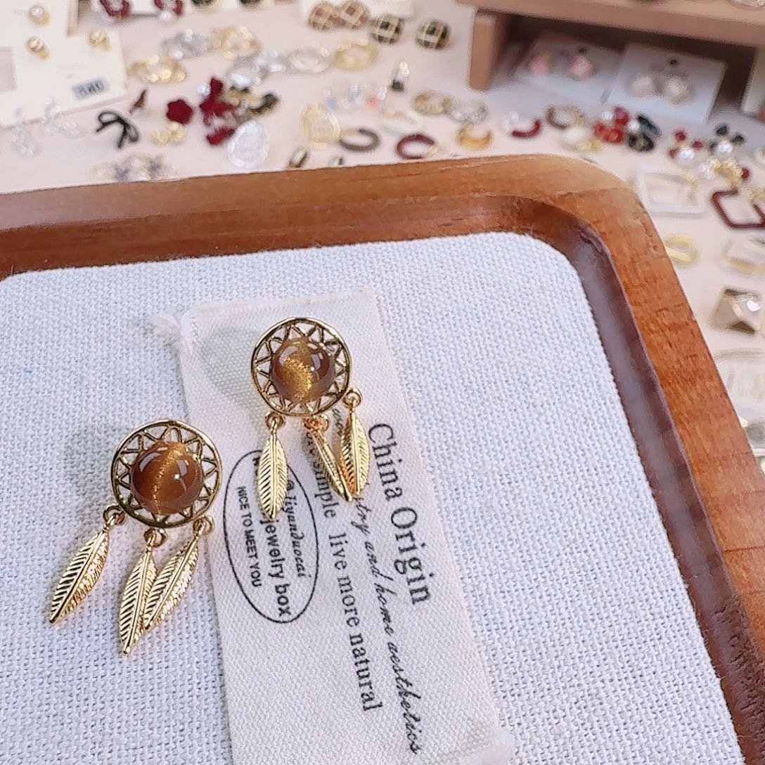 仿珍珠铜合金合金耳钉