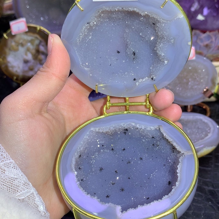 福利蓝晶盆未镶嵌水晶