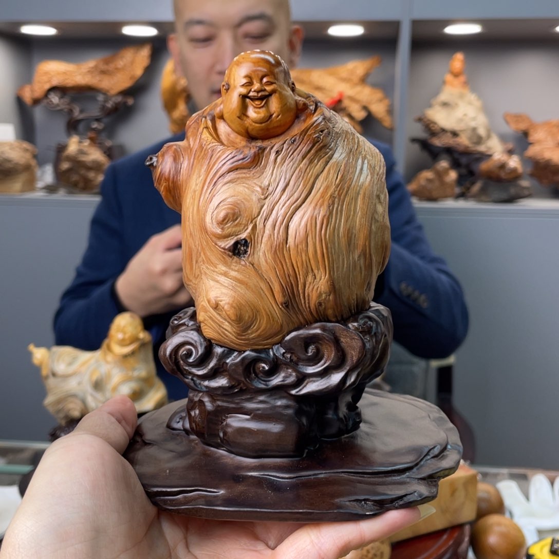 太行崖柏独根球球坨弥勒