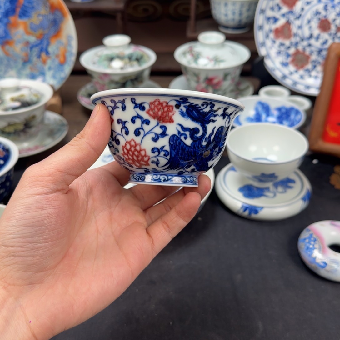 杯衡****车景德镇手工手绘陶瓷