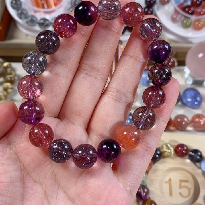 *****未镶嵌手链水晶超七手链