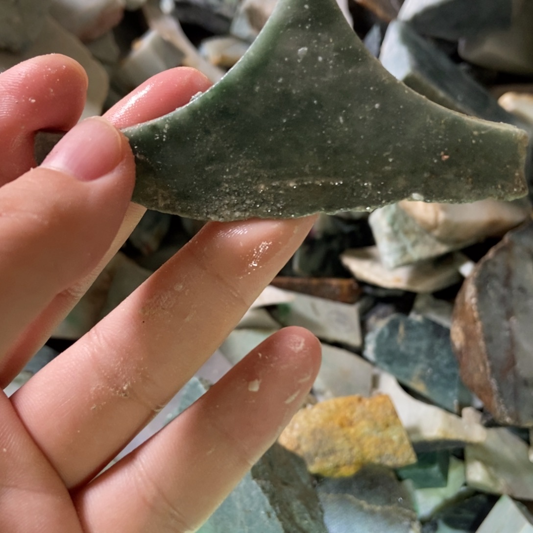 翡翠未镶嵌颈饰天然