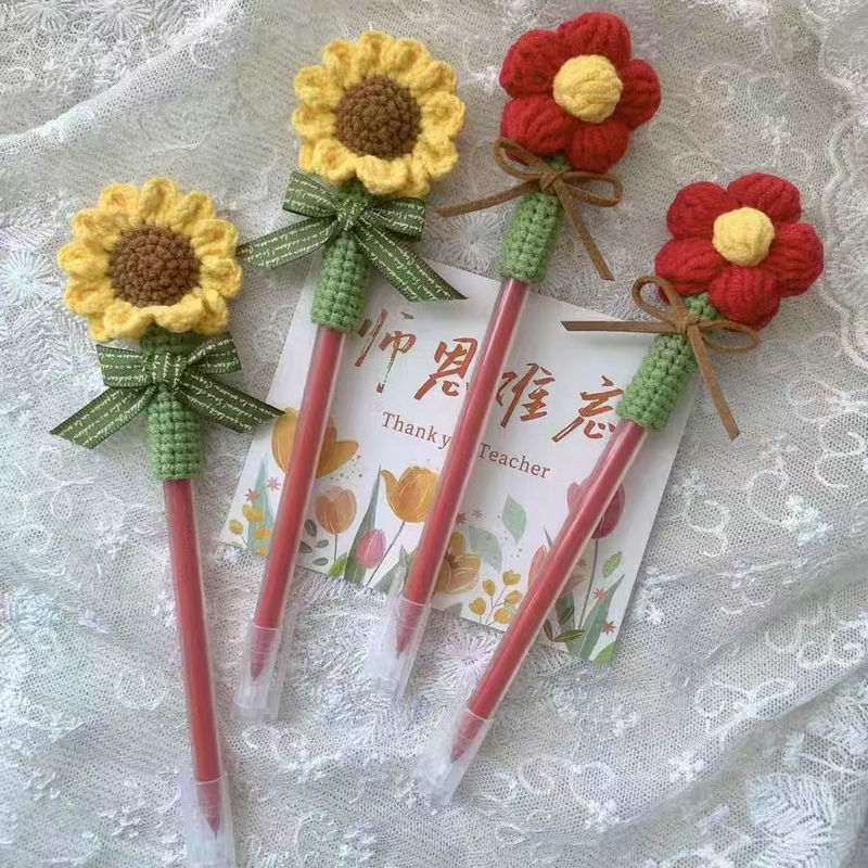 教师节礼物向日葵永生花束笔送女老师实用新颖创意礼品高考diy线