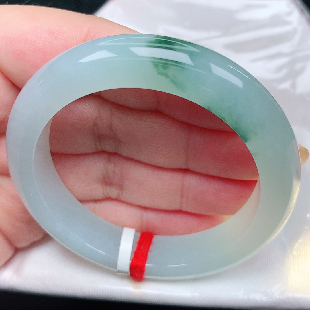 未镶嵌手镯翡翠11冰胶飘花