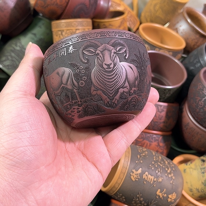 茶杯紫砂全手工紫砂主人杯