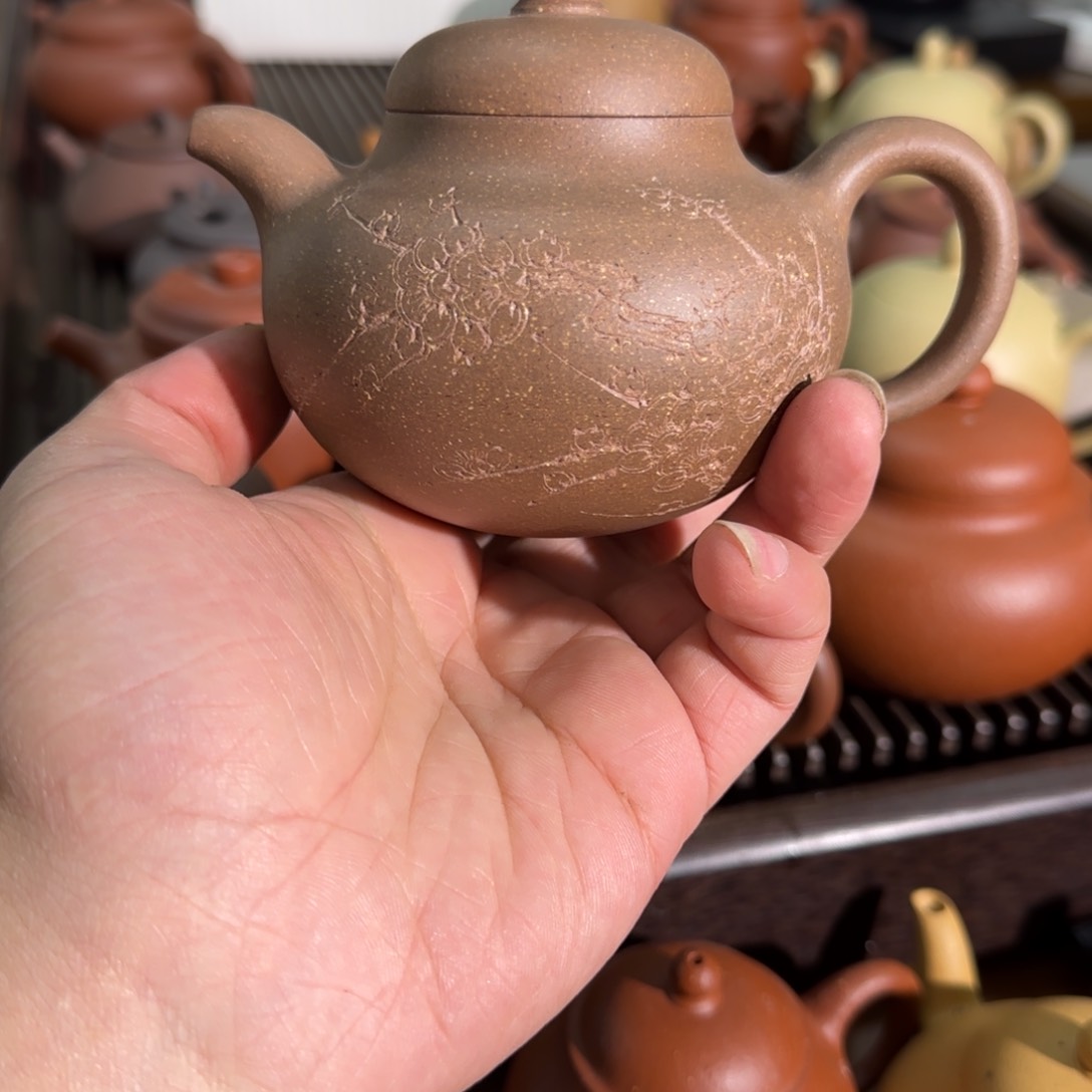 紫砂茶壶钓***水手工泥天青柿园