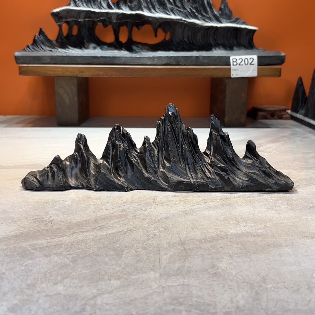 摆件老*长灵璧石奇石摆件