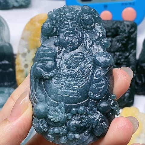 定制翡翠未镶嵌财神