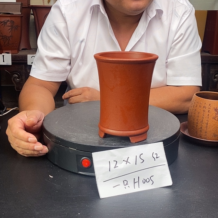 紫砂花盆货号一只H005