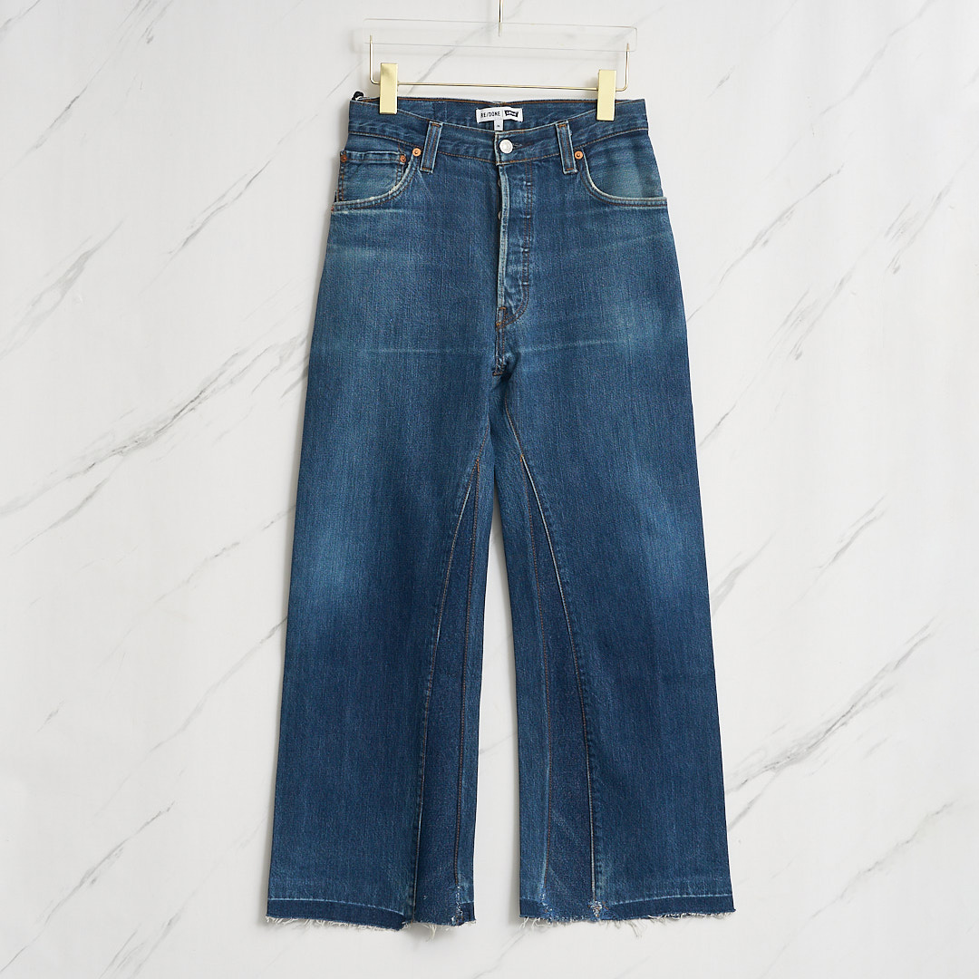 全新未使用 Levi's/李维斯 【瑞池女装】水洗拼接牛仔裤RDGP00010