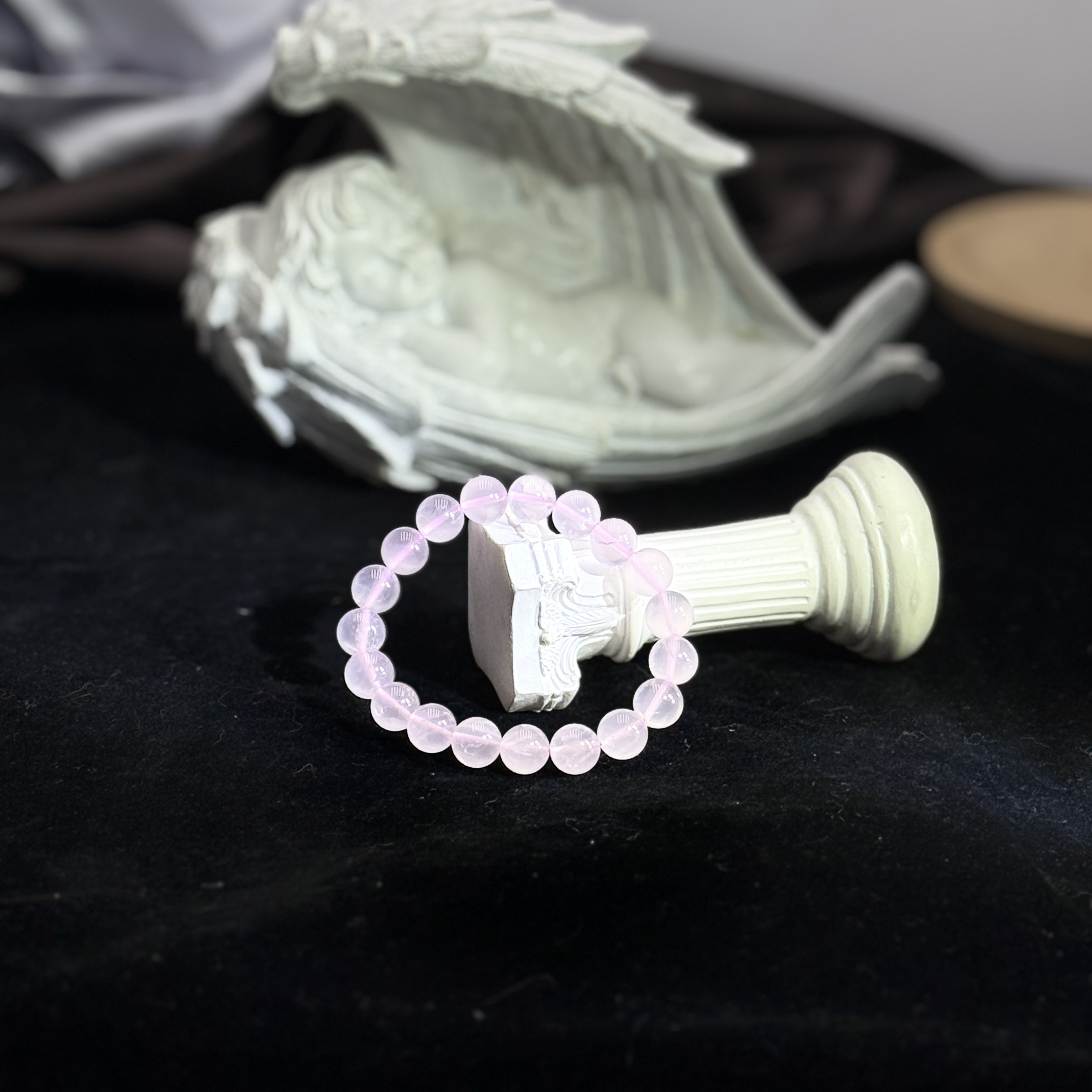 10+粉水晶手串 H012201