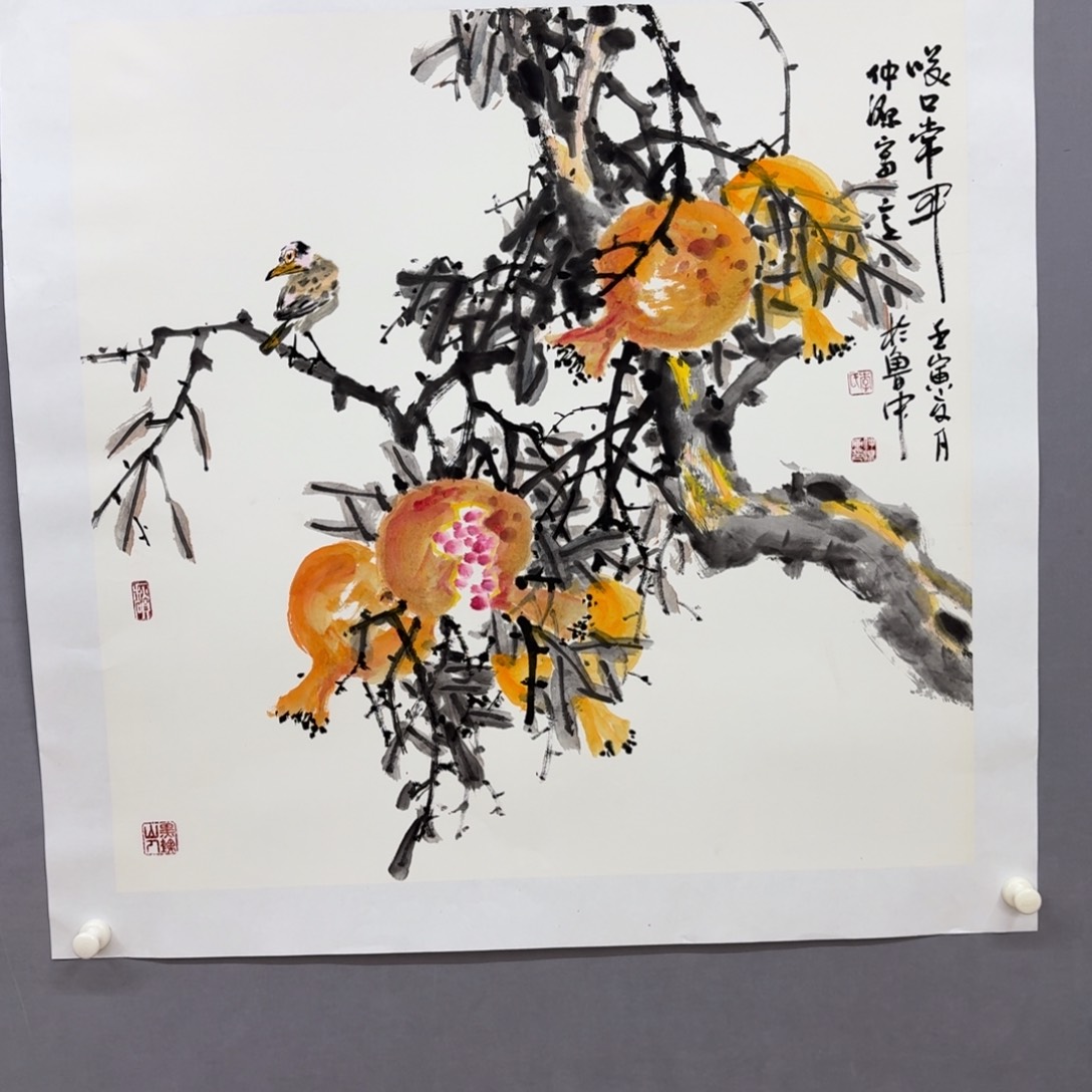 国画艺术家真人手绘