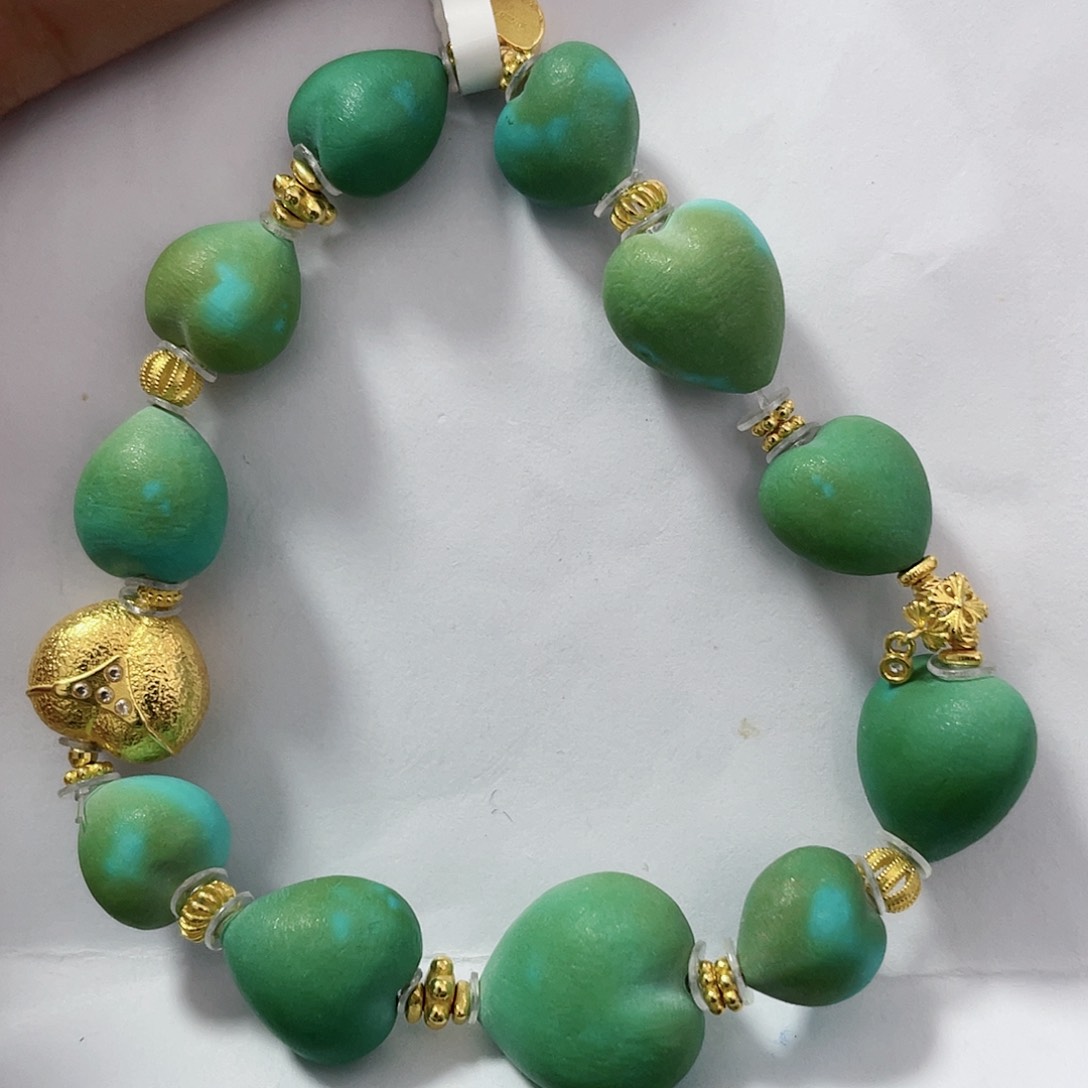 绿松石配饰18K金镶嵌