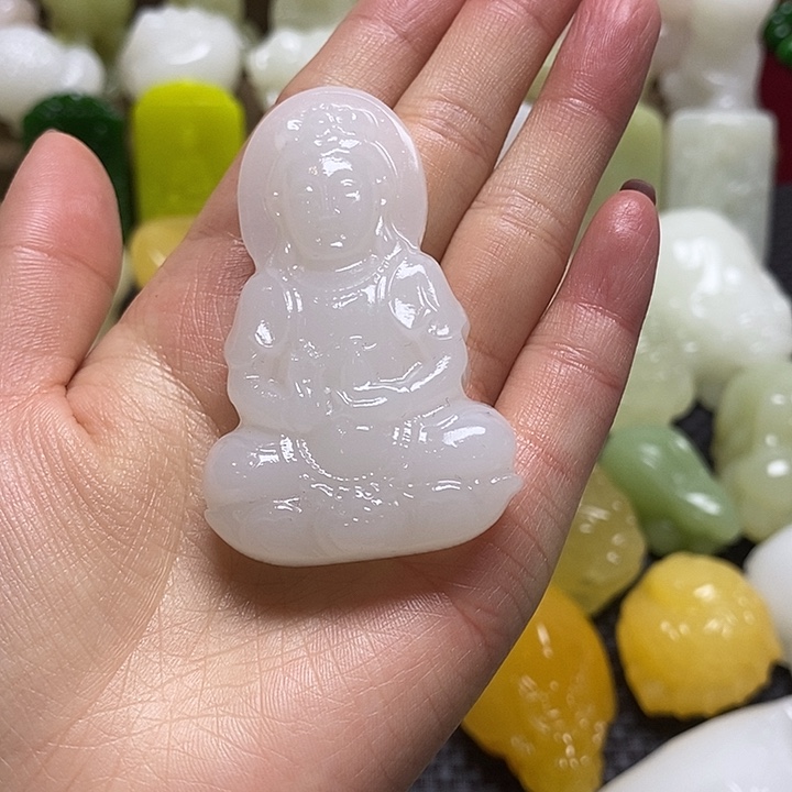 玉天然桌面小摆件