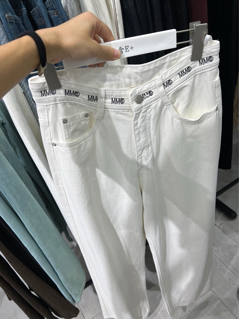 白色长裤时尚夏季