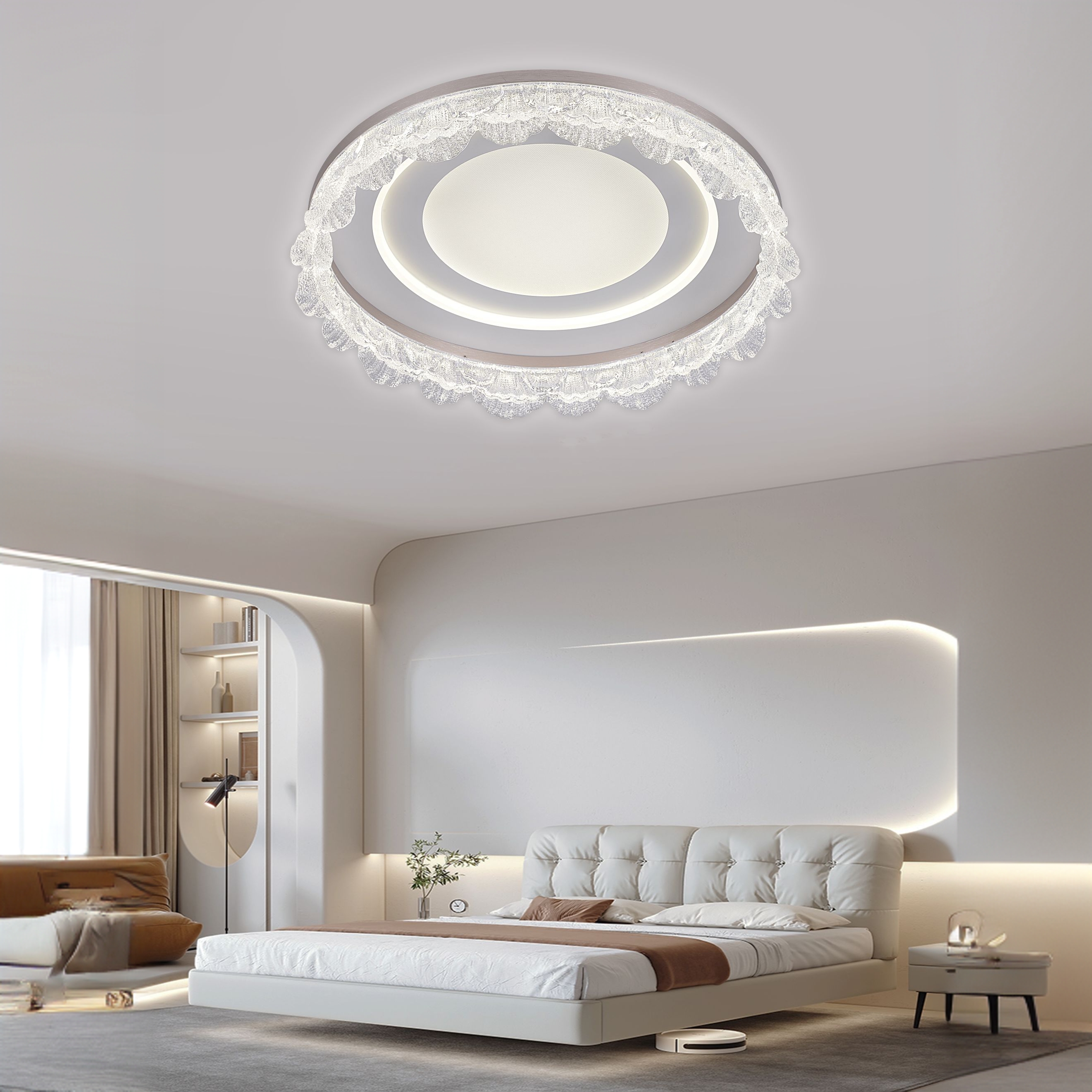 吸顶灯新款现代轻奢花边LED房间灯具