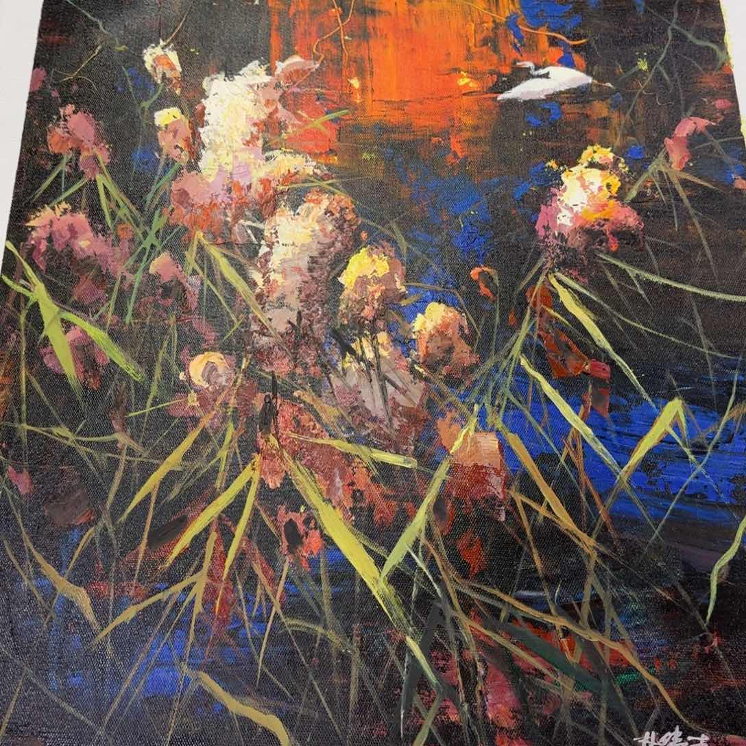 油画好的时候就像