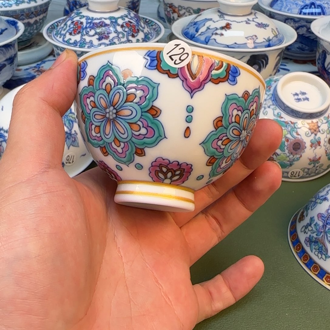 景德镇手工手绘茶具129