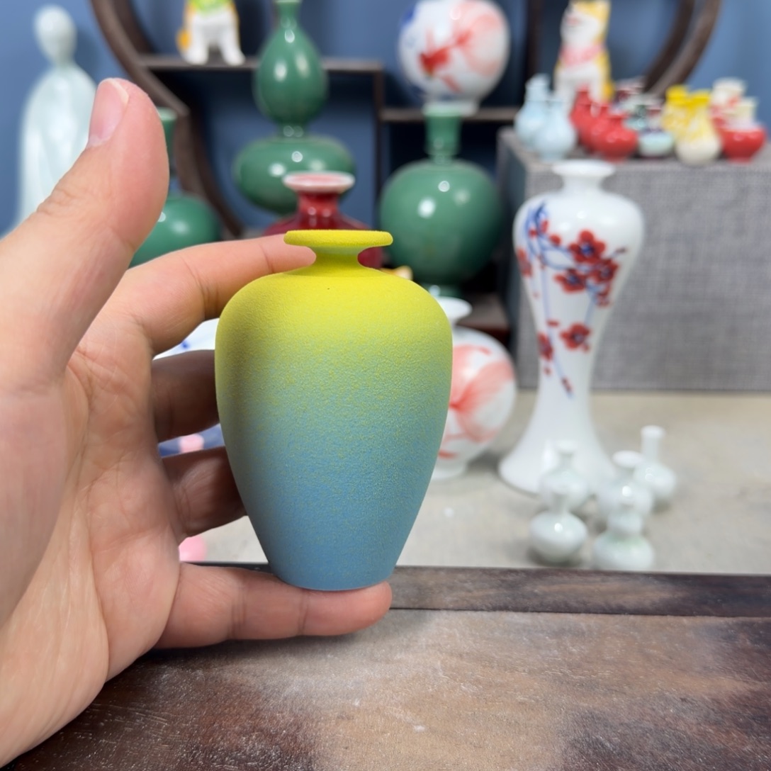 陶瓷手工小花器摆件