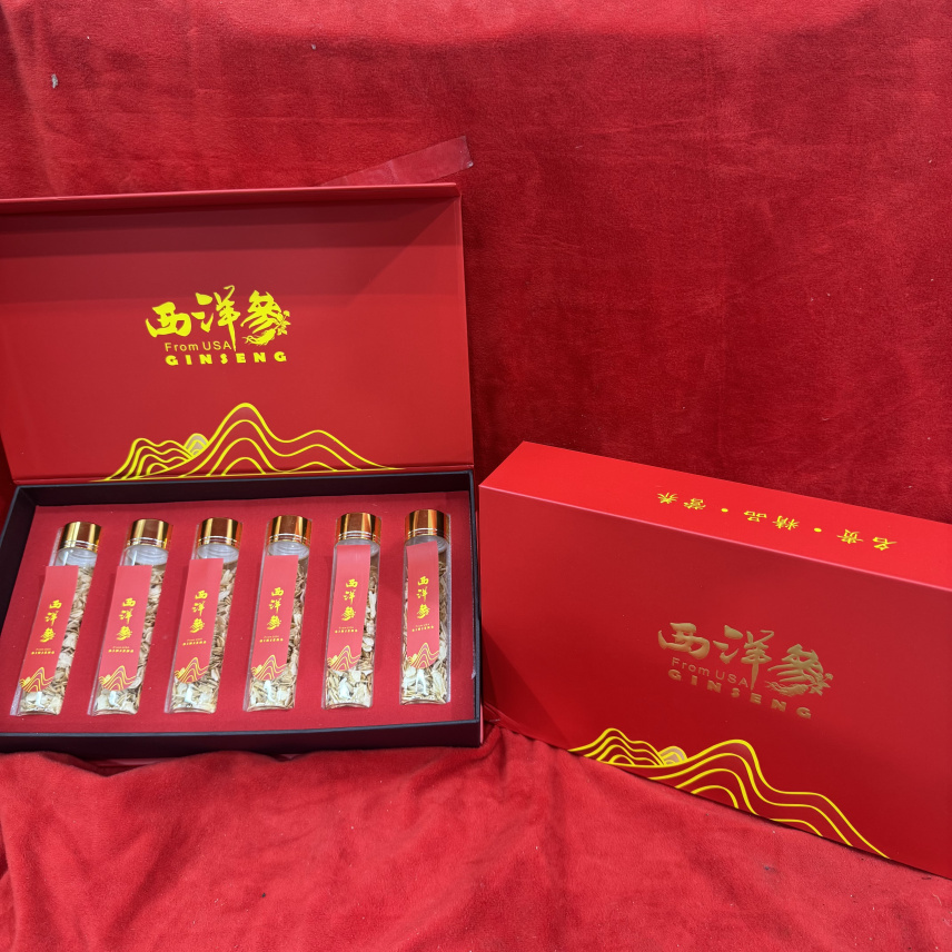 一盒装西洋参薄片花旗参切