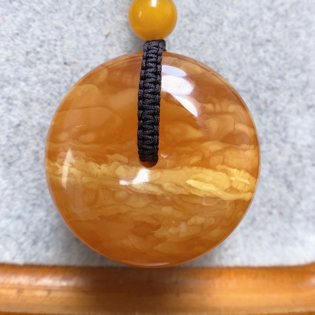 蜜蜡项链未镶嵌蜜蜡吊坠