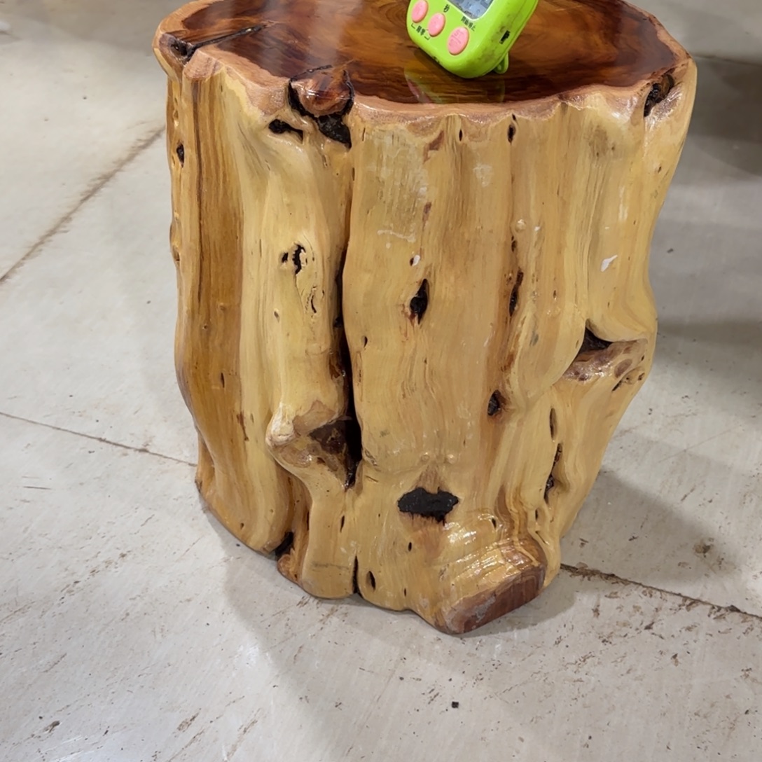 无***欢龙纹鸡心枣木手工艺品 