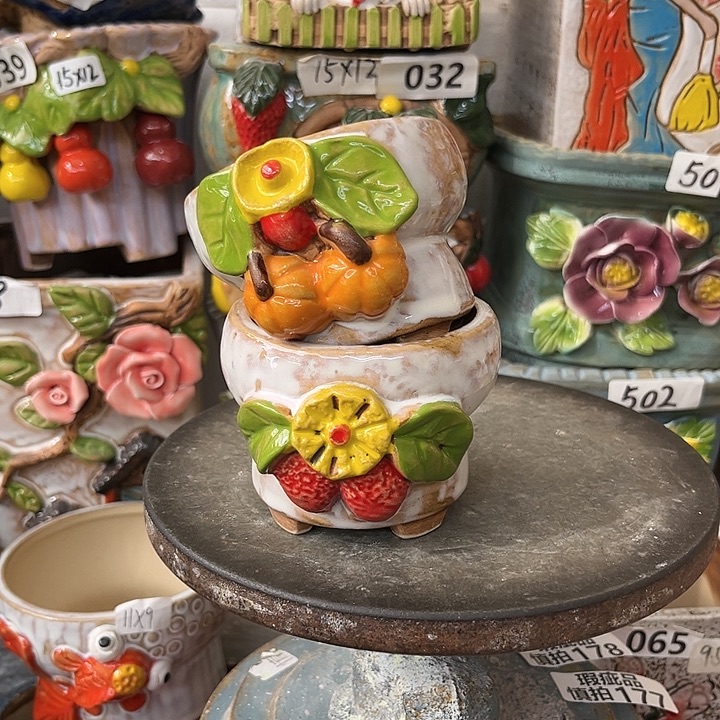 粗陶材质多肉花盆