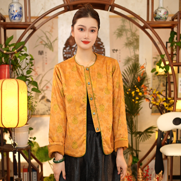 【董小姐】！清平乐！真丝蚕丝棉服新中式外套