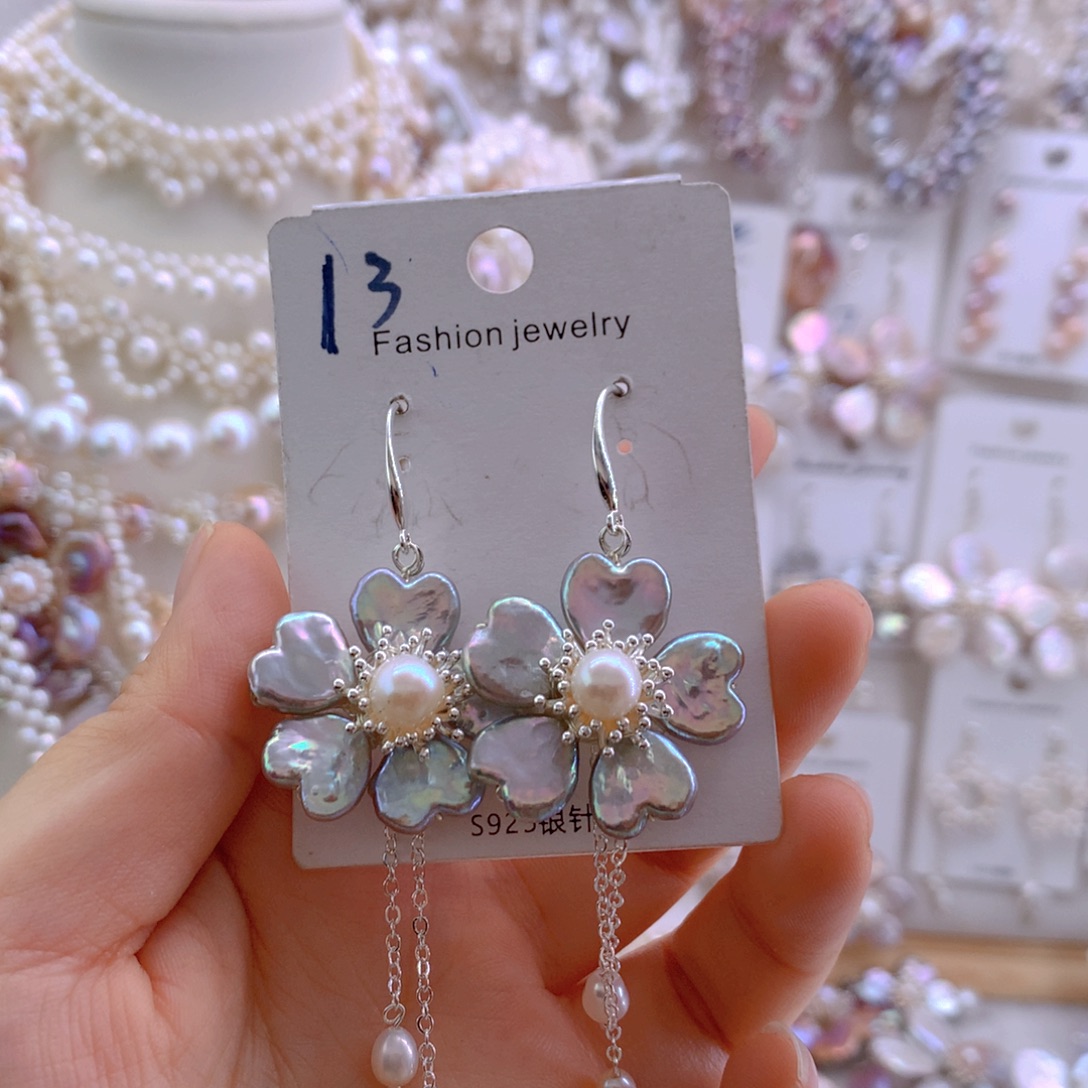 淡水珍珠未镶嵌耳环