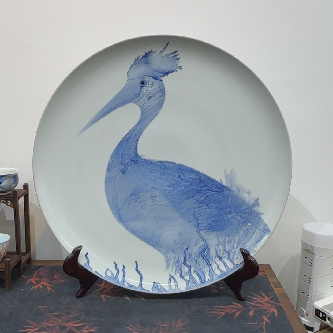 瓷片嘘**暖陶瓷作品 陶瓷手绘