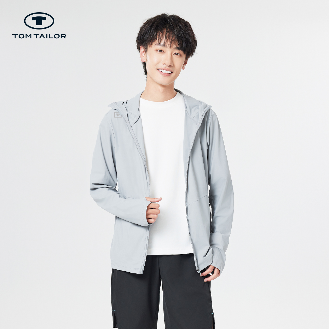 防晒防晒衣男运动风运动外套夏季户外男装春季连帽