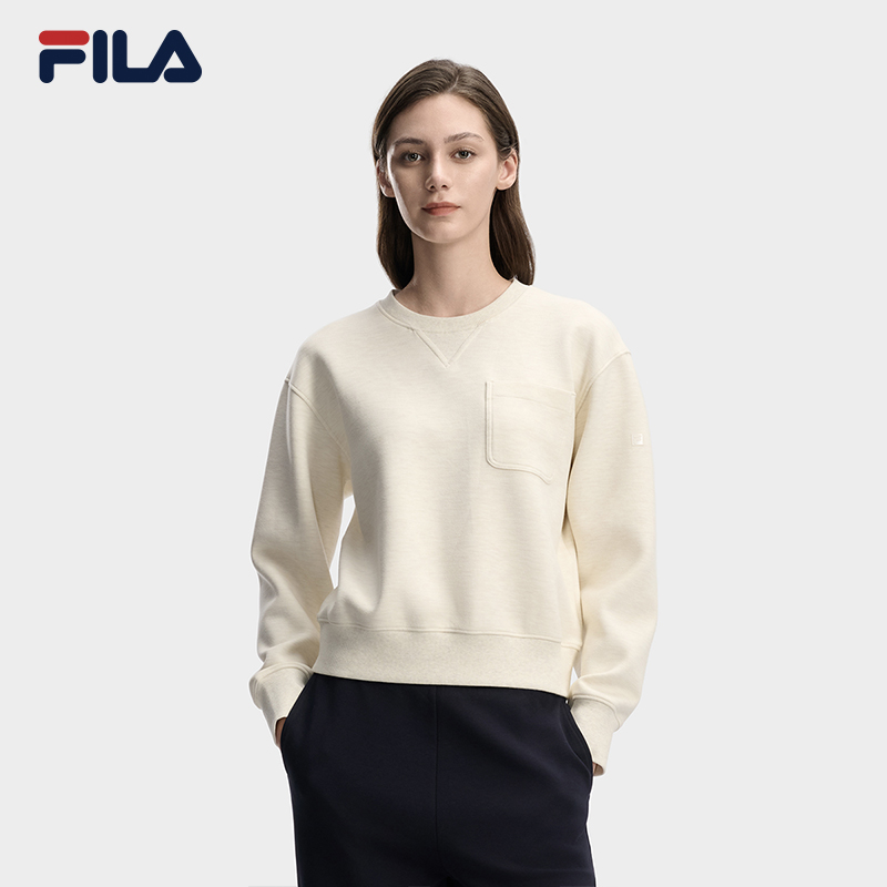 Fila/斐乐秋冬季新款女士套头衫户外运动休闲卫衣F11W613203F