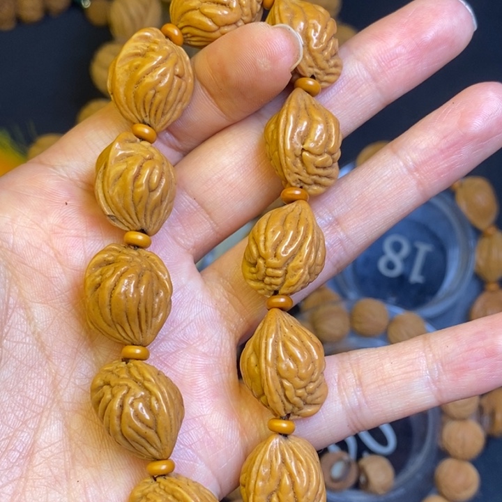 吊坠文玩核桃秦岭龙纹桃核22