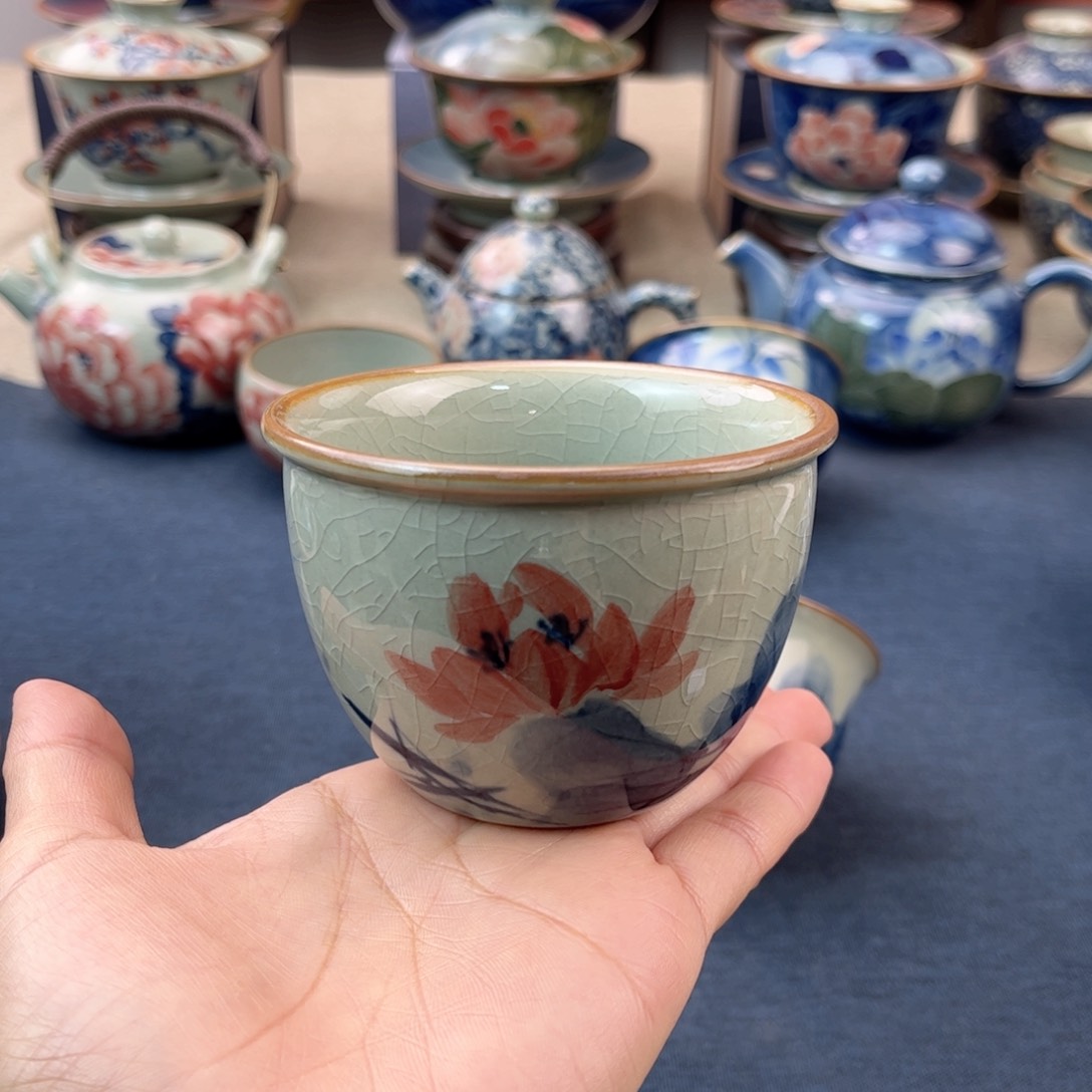 杯景德镇手绘手工茶具