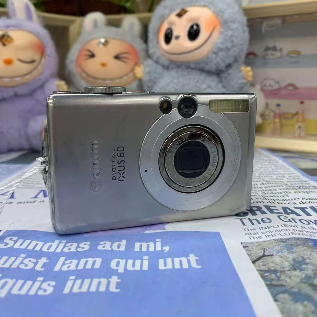 9新 Canon/佳能 佳能ixus60银色微瑕二手产品售出no退换