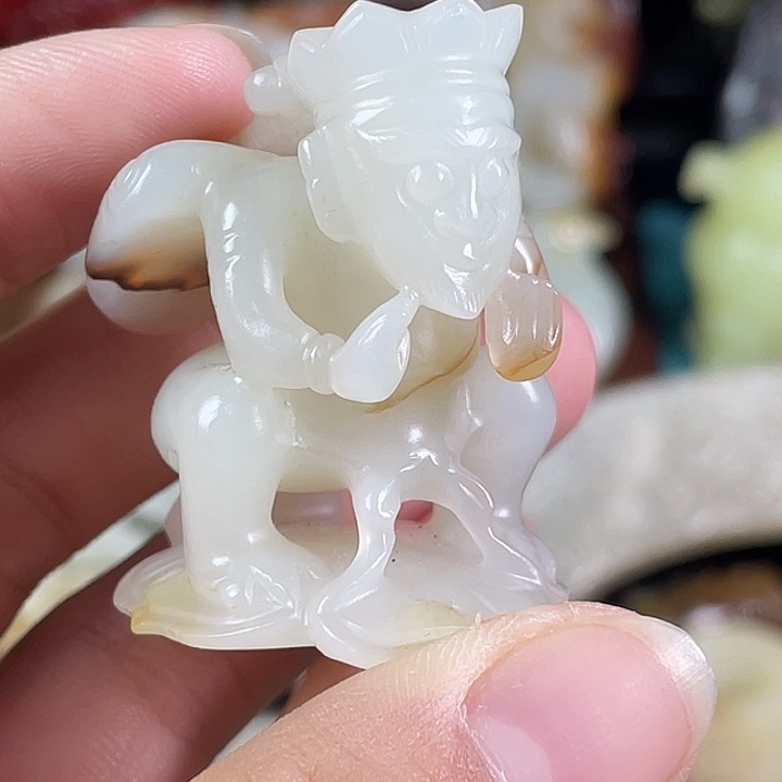 杜***居和田玉未镶嵌挂件