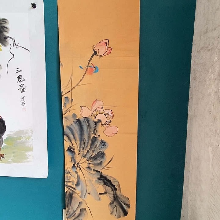 国画四尺对开横幅手绘